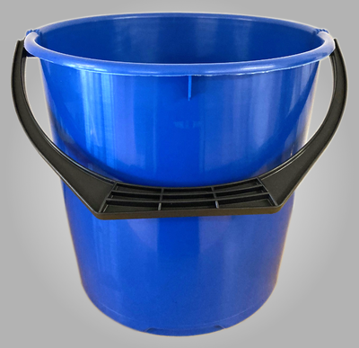 Siltbergs hink 10 liter, nordiska plast-blå